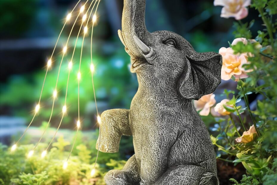 Brighten Your Garden: GIGALUMI Solar Watering Elephant Statues Review