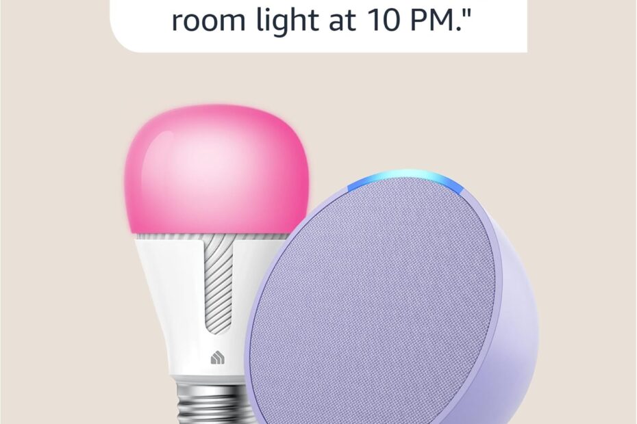 Brighten Your Home: A Review of the Echo Pop in Lavender Bloom with Kasa Smart Bulb Bundle