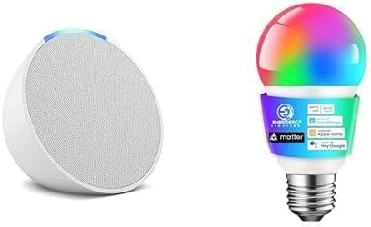 Brighten Your Home: A Review of the Echo Pop with Energetic Smart Color Bulb