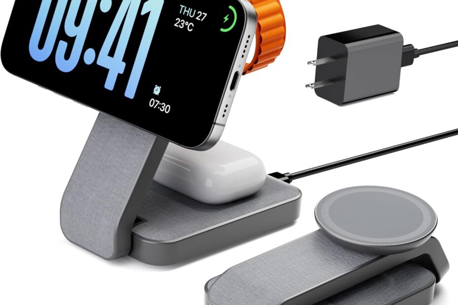 Charge in Style: The Ultimate 3-in-1 Foldable Wireless Charging Station Review!