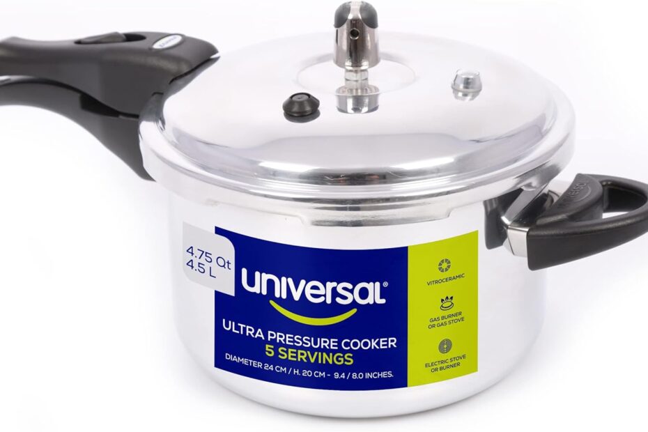 Cook Smart: Discover the Benefits of the Universal 4.75 Quart Anti-Rust Pressure Cooker!
