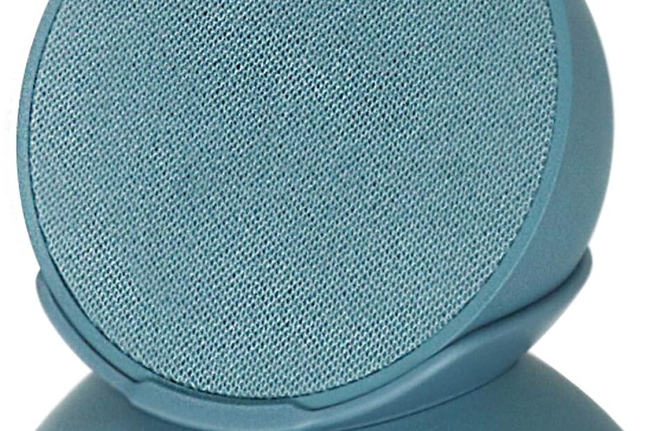 Elevate Your Echo Pop: The Ultimate Desktop Stand with Cable Management in Midnight Teal!