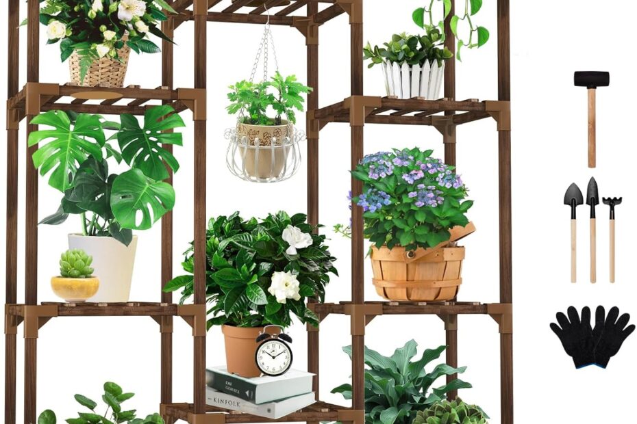 Elevate Your Greenery: A Review of the Uneedem 10-Tier Plant Stand for Indoor and Outdoor Use