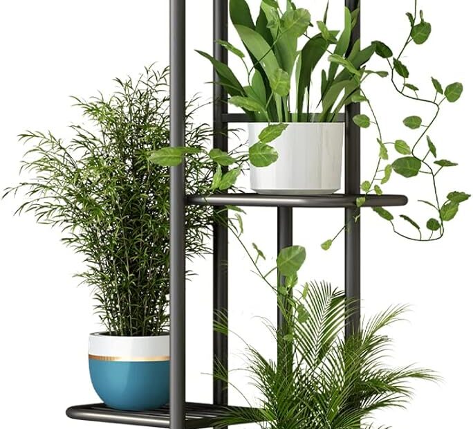 Elevate Your Greenery: LINZINAR 4-Tier Metal Plant Stand Review