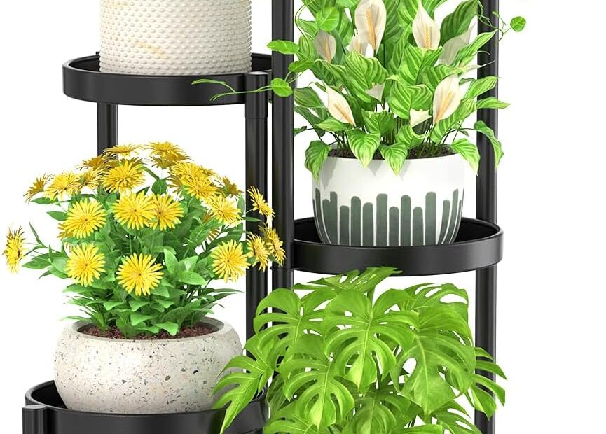 Elevate Your Greenery: The Must-Have iDavosic.ly 5 Tier Metal Plant Stand Review
