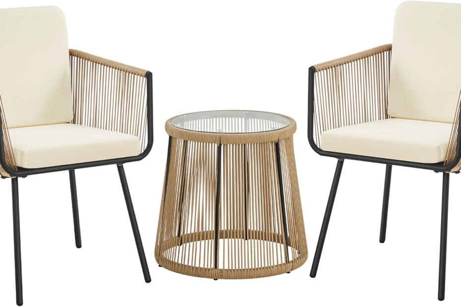 Elevate Your Outdoor Space: Yaheetech Rattan Bistro Set Review