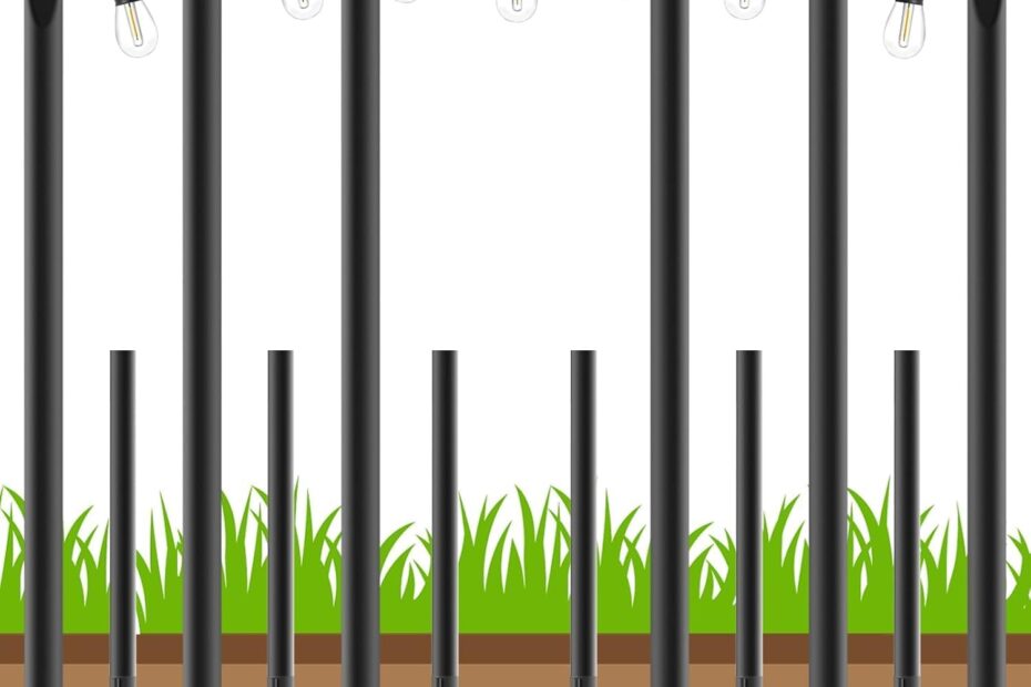Elevate Your Outdoors: The Ultimate 6 Pack String Light Poles for Any Occasion!