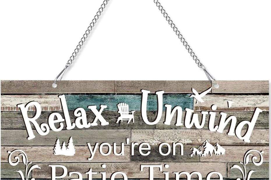 Elevate Your Space: Vibrant Metal Patio Signs for Summer Charm