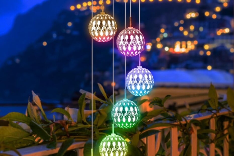 Enchanting Solar Moroccan Ball Wind Chimes: The Perfect Gift for Mom and Grandma!
