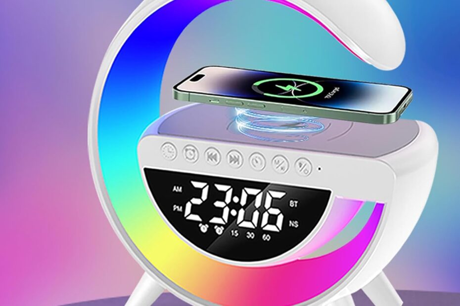 Illuminate & Harmonize: The Ultimate Wireless Charging Table Lamp with Bluetooth Speaker Review!