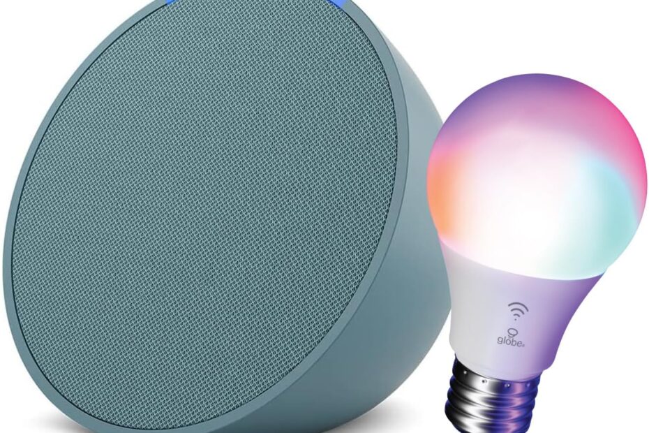 Illuminate Your Home: A Review of the Echo Pop with Globe Electric Smart Color Bulb