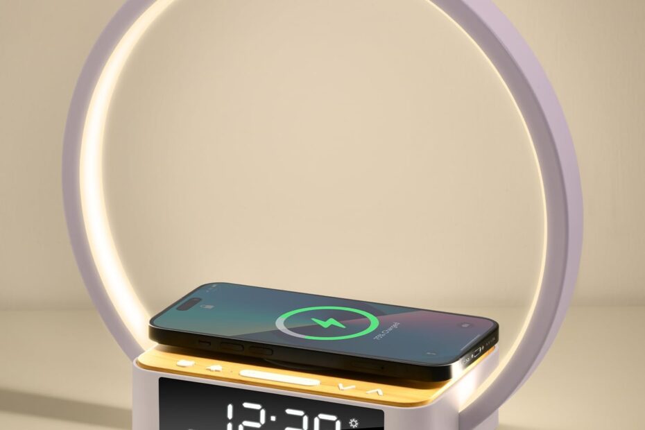 Illuminate Your Mornings: The Ultimate Bedside Table Lamp with Wireless Charging & Sunrise Alarm