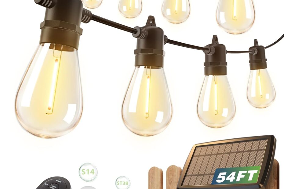 Illuminate Your Outdoors: A Review of addlon 54FT Solar String Lights for Every Occasion