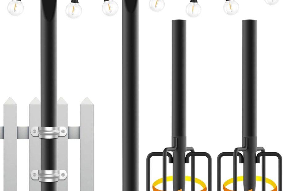Illuminate Your Outdoors: Review of 10 Ft String Light Poles for Perfect Patio Ambiance