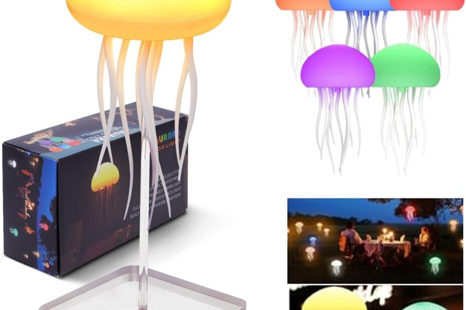 Illuminate Your Space: Discover the Enchantment of the LED CuteJellyfish Night Light!