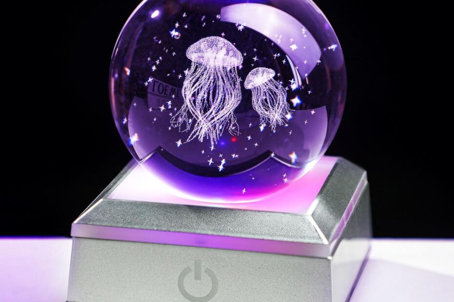 Illuminate Your Space: YU FENG 3D Jellyfish Crystal Ball Review