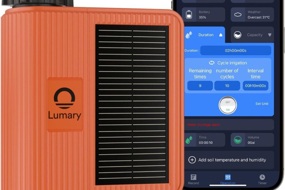 Maximize Your Garden's Potential: Review of the Lumary Smart Solar WiFi Sprinkler Timer