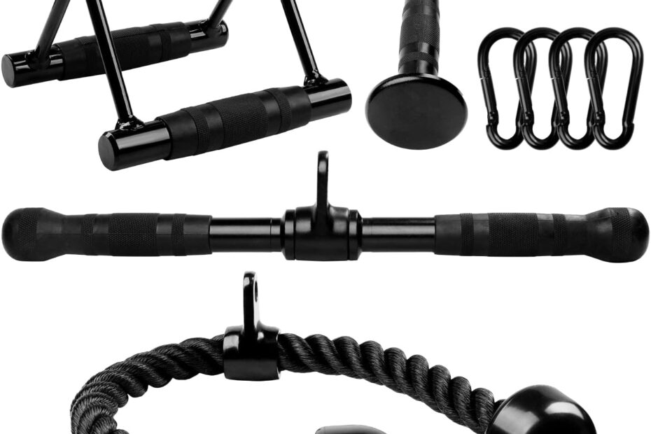 Maximize Your Home Workout with Yes4All Cable Machine Attachments: Tricep Bar & V Bar Review