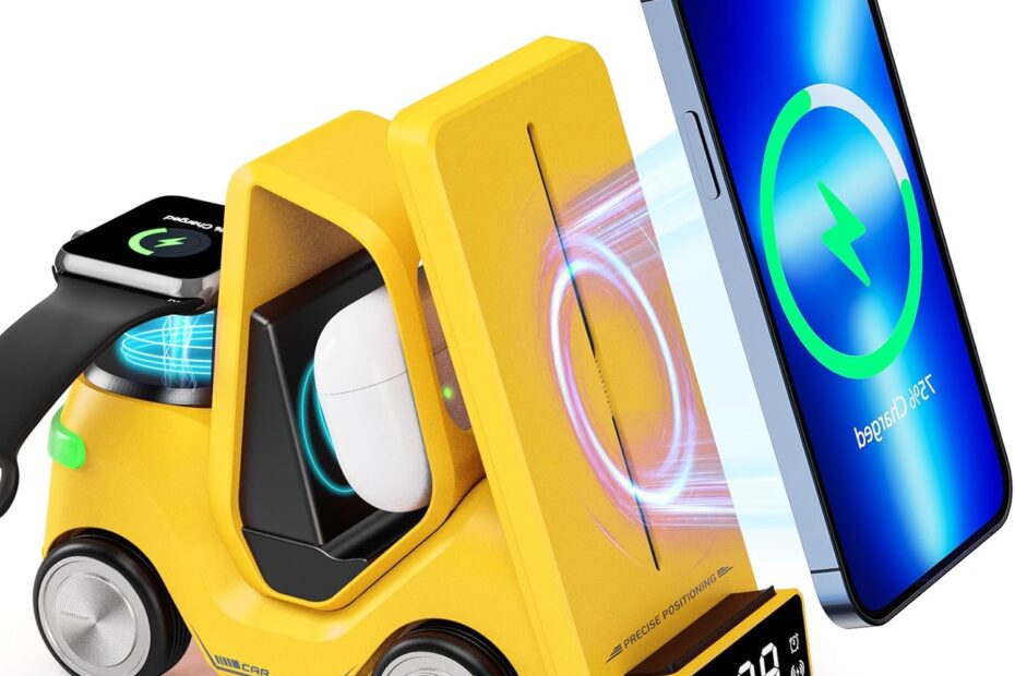 Revamp Your Charging Game: The 3-in-1 Multifunctional Wireless Charger with Alarm Clock
