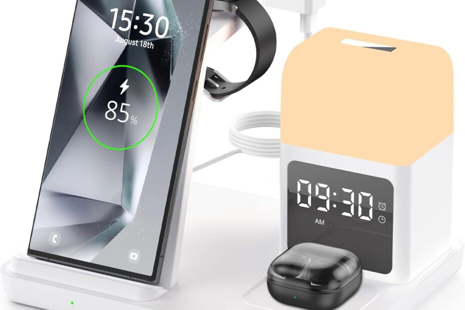 Revolutionize Your Charging Routine: The Ultimate 6-in-1 Wireless Charger for Samsung Devices!