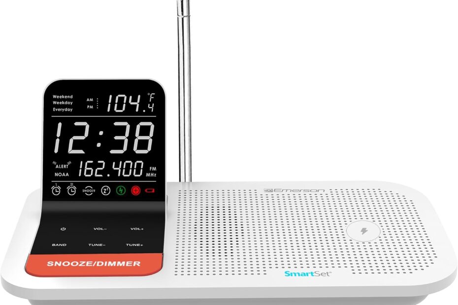 Stay in Sync: Review of the Emerson WBS12 Smartset Alarm Clock with Wireless Charging and Weather Alerts
