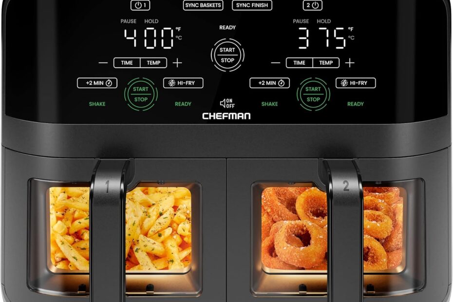 Transform Your Cooking: CHEFMAN 6 Quart Dual Basket Air Fryer Review