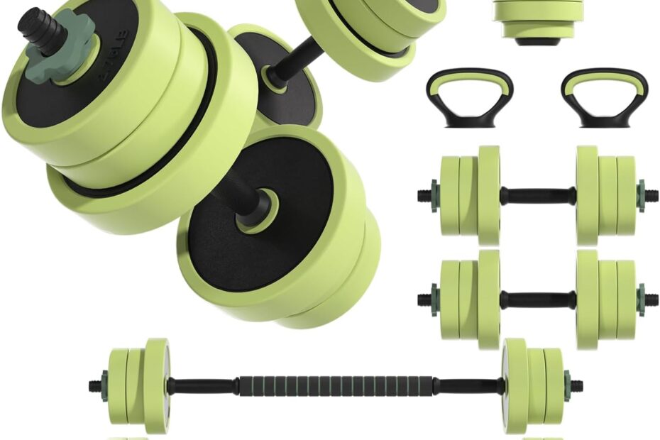Transform Your Home Workout: The Ultimate 4-in-1 Adjustable Dumbbell Set Review!