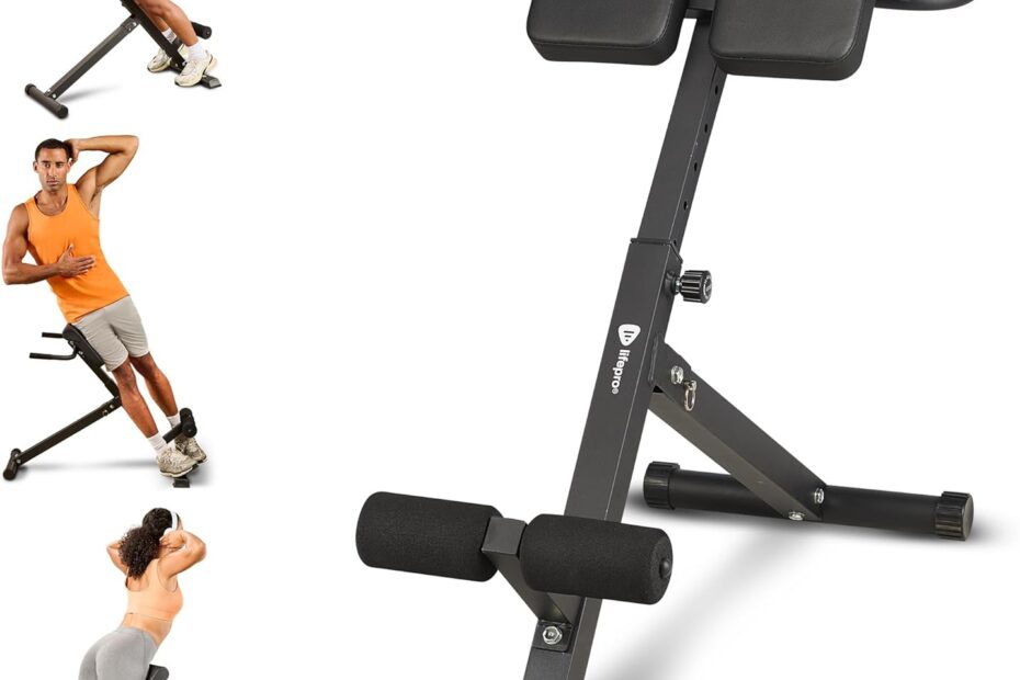 Transform Your Home Workouts with the Lifepro Roman Chair Hyperextension Bench!