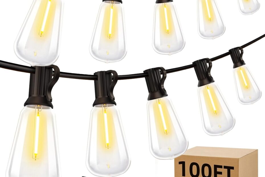 Transform Your Outdoor Space: Review of 100Ft Waterproof String LED Patio Lights!