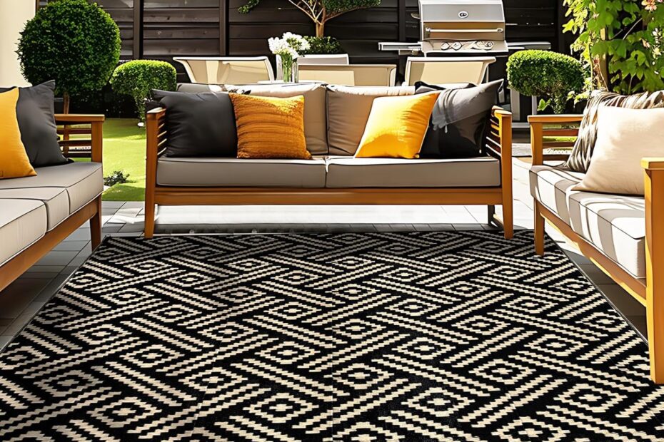 Transform Your Outdoor Space with OPPODREAM's Stylish 5x8 Waterproof Rug!