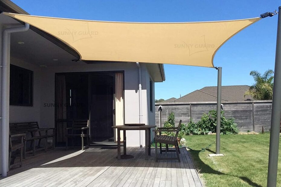 Transform Your Outdoor Space with SUNNY GUARD Sun Shade Sail: 10' x 13' Rectangle for Ultimate UV Protection!
