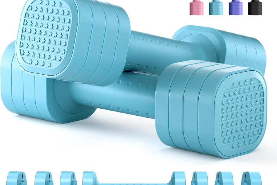 Transform Your Workout: The Versatile 4-in-1 Adjustable Dumbbell Set for Women!