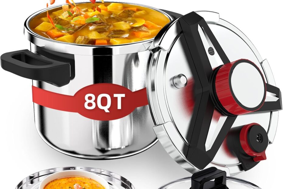 Unleash Culinary Magic: Review of the 3-In-1 304 Stainless Steel Pressure Cooker!
