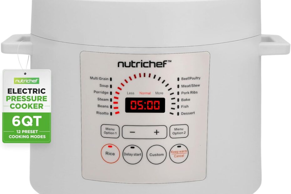 Unlock Culinary Magic with the NutriChef Electric Pressure Cooker: A 9-in-1 Kitchen Essential!