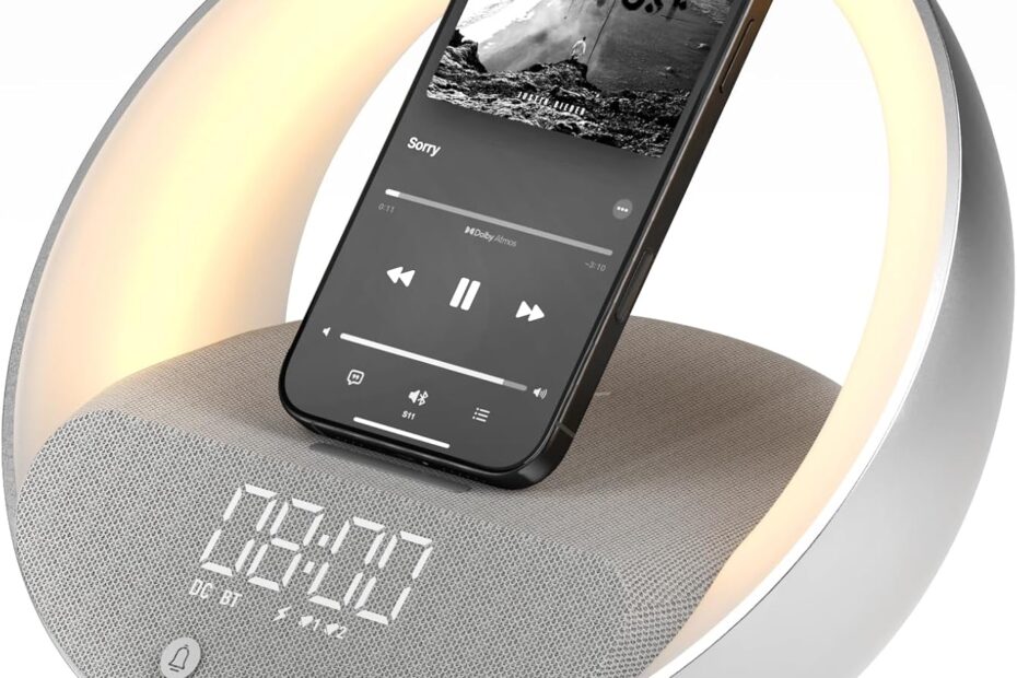 Wake Up Happy: Review of the Bluetooth Speaker Alarm Clock with Sunrise Simulation & Wireless Charging