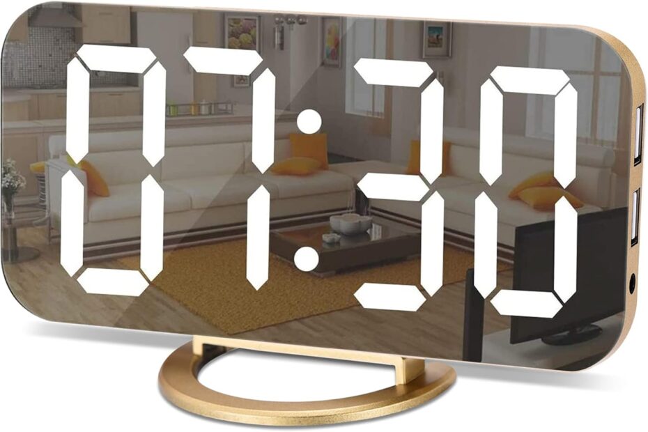 Wake Up in Style: SZELAM LED Mirror Alarm Clock Review