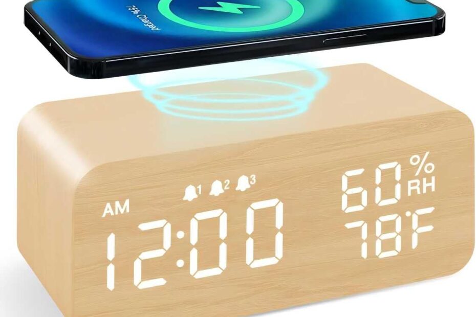 Wake Up in Style: The Ultimate Review of the Multi-Functional LED Wooden Charging Alarm Clock
