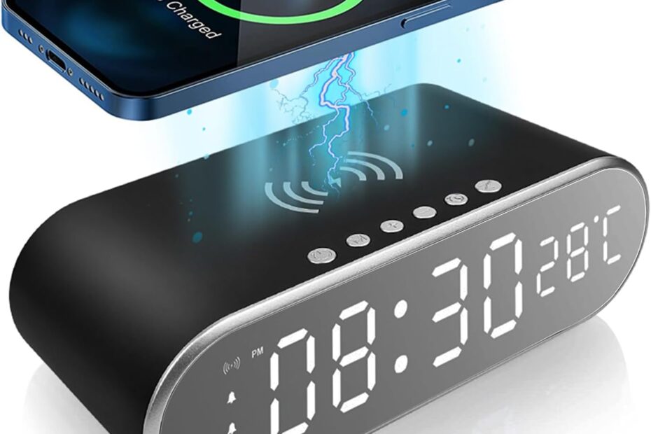 Wake Up Right: The Ultimate Alarm Clock with Wireless Charging!