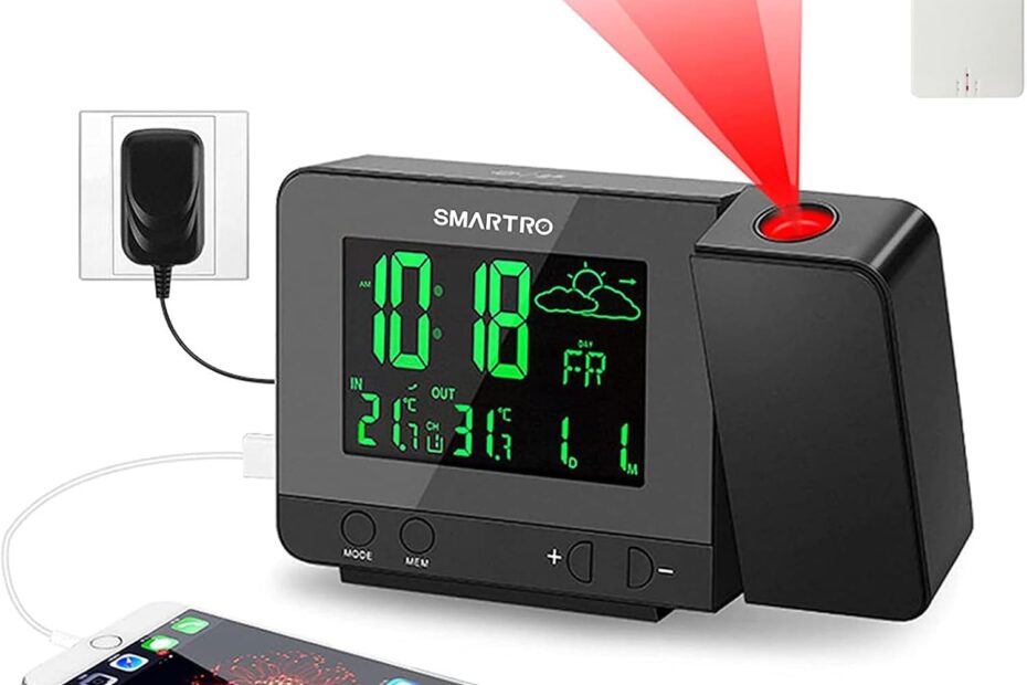 Wake Up Smart: A Review of the SMARTRO SC31B Projection Alarm Clock with Weather Station
