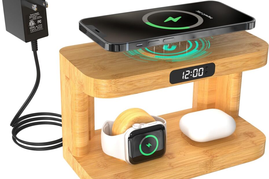 All-in-One Bamboo Wireless Charging Station: Reviews & Recommendations
