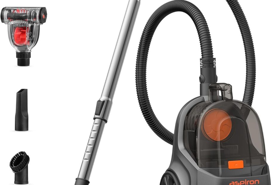 Aspiron Canister Vacuum Cleaner: Unleash Powerful Cleaning with Style!