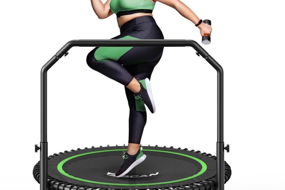 Bounce into Fitness: BCAN 450/550 LBS Mini Trampoline for Ultimate Home Workouts!