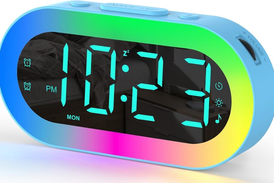 Bright Dreams: The Ultimate Kids Alarm Clock with Night Light and USB Ports