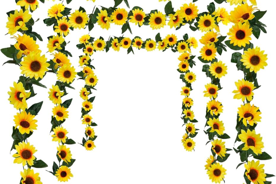 Brighten Up Your Space: Uieke 3 Pack Artificial Sunflower Garland Review