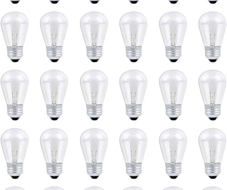 Brighten Your Evenings: 30 Pack of Vintage S14 Outdoor String Light Bulbs Review