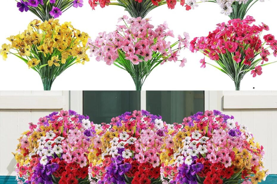 Brighten Your Space: 24 Bundles of Fade-Resistant Artificial Flowers for Every Occasion!