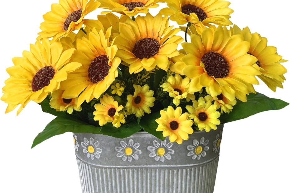 Brighten Your Space: Review of Rustic Artificial Sunflowers for Farmhouse Décor