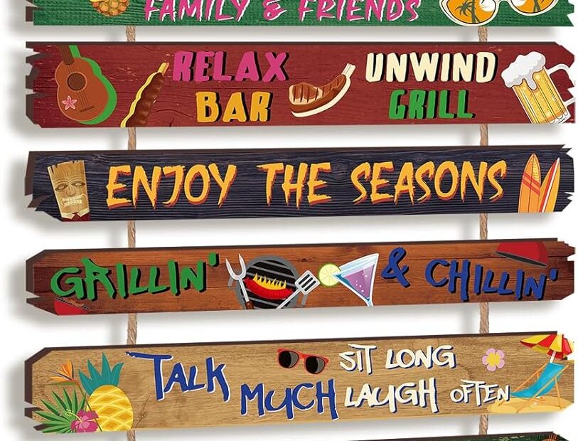Charming Outdoor Patio Rules Signs: Perfect Décor for Your Backyard Retreat!