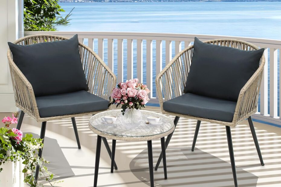 Cozy Up Your Outdoors: YITAHOME 3-Piece Wicker Bistro Set Review
