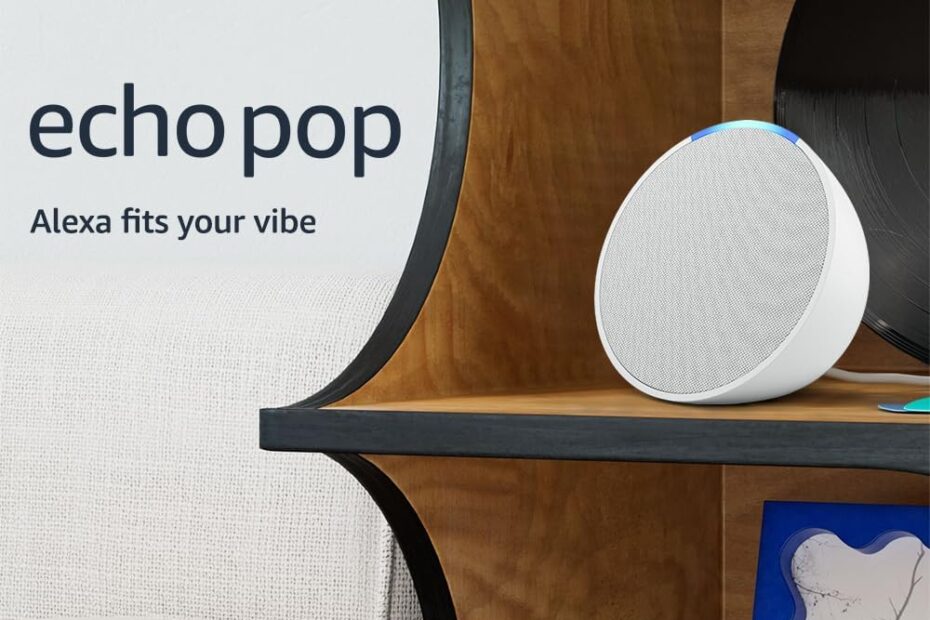 Discover the Compact Power of the Like-New Amazon Echo Pop in Glacier White!